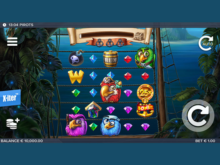 Screenshot van Pirots slot