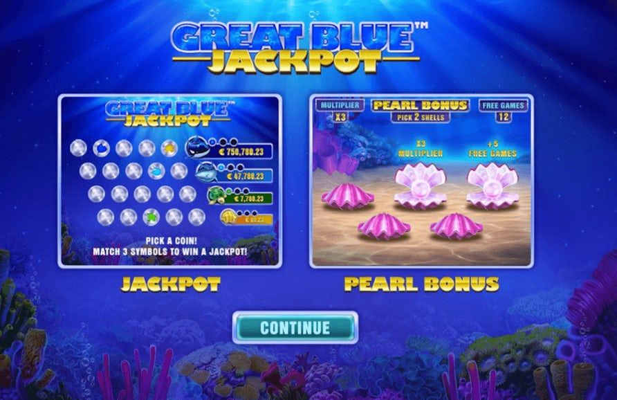 Great blue jackpot slot slot machine