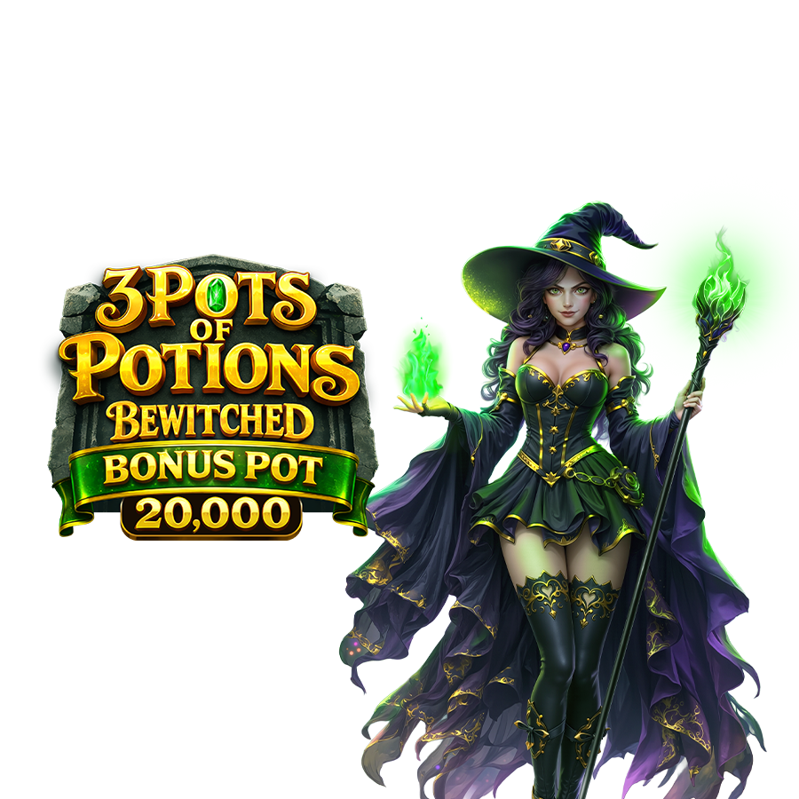 3 Pots Of Potions 20,000 Bewitched - Betfair Casino