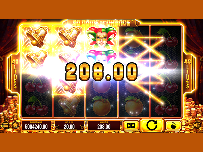 Captura de pantalla de Slot Betfair mostrando Coins of Chance