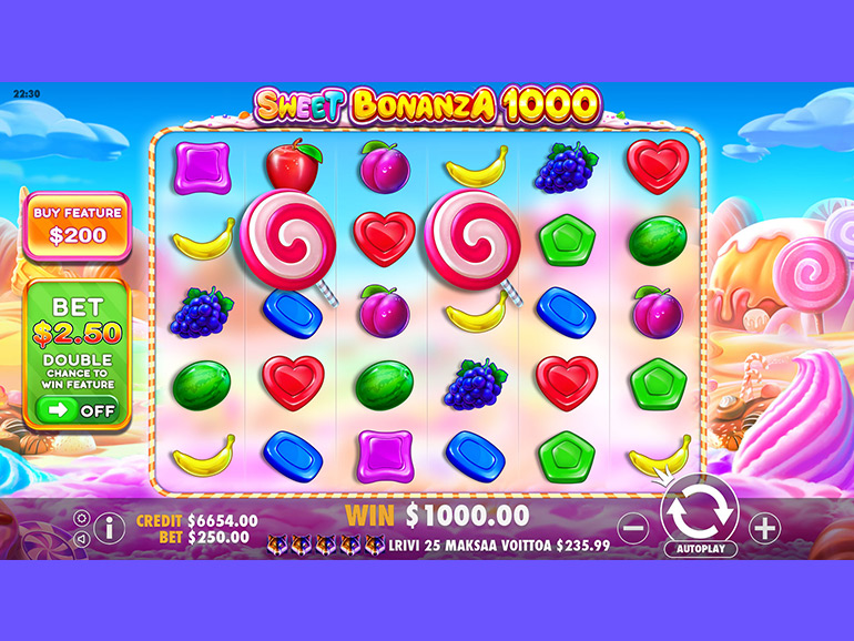 Captura de pantalla de Sweet Bonanza en Betfair
