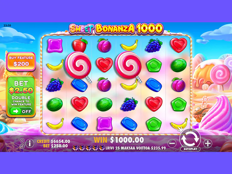 Captura de pantalla de Sweet Bonanza en Betfair