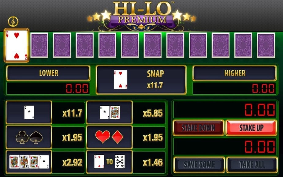high low card game