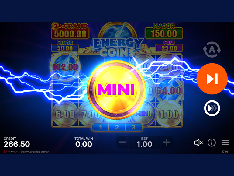 Zrzut ekranu gry Energy Coins Hold and Win w Energy Casino
