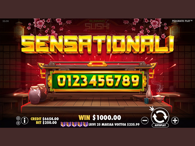 Sushi Casino Game Screenshot
