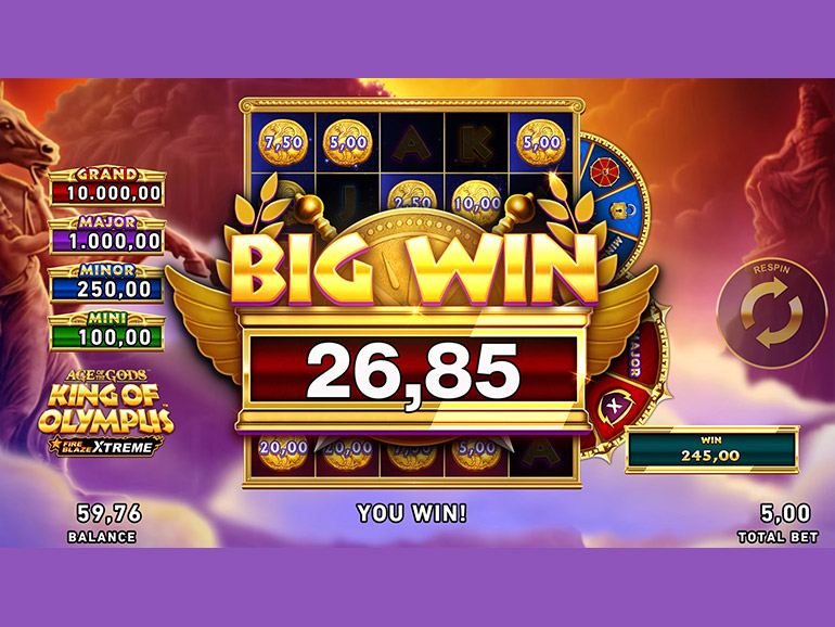 Age of the Gods: King of Olympus Mega Fire Blaze Xtreme – Play at
