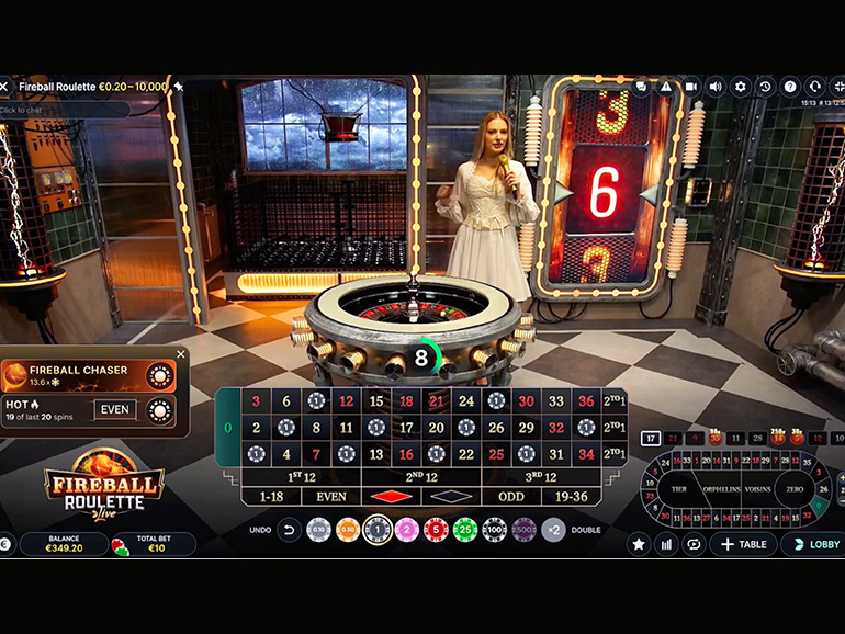 Fireball Roulette » Play Roulette at Sky Vegas